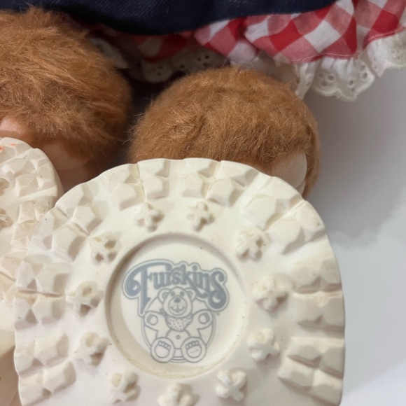Furskins Brown Teddy Bear Pair BY Cabbage Patch Designer Vintage Bears - Picture 7 of 7